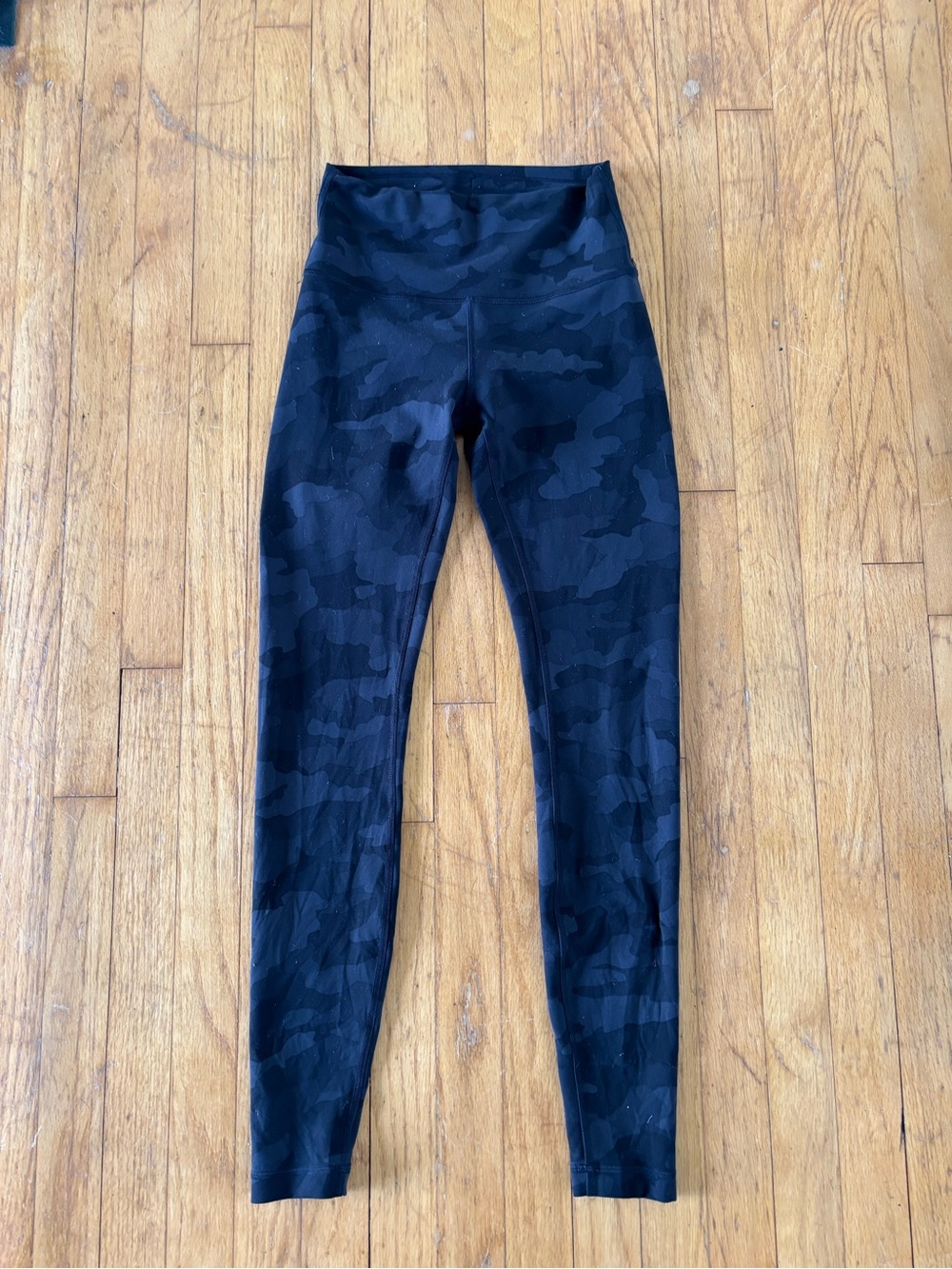 Lulu Lemon Black Camo High-Waist Leggings